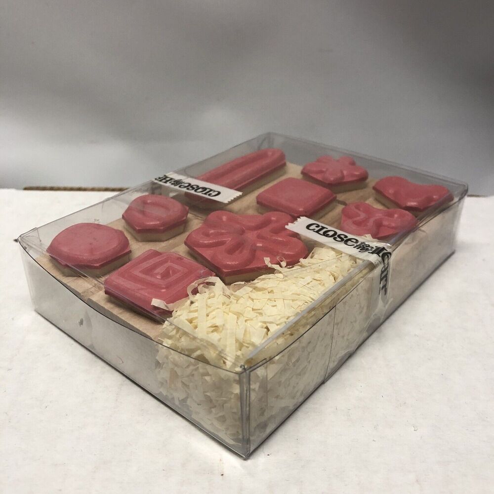 Close To My Heart Signs & Symbols Wooden Rubber Stamp Set 9 Pieces Graphics CTMH - Picture 4 of 5